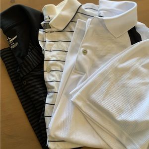 3 Golf Shirts Grand Slam Izod